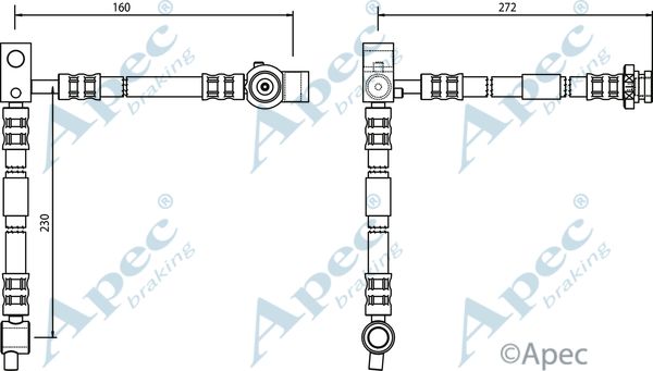 APEC BRAKING Тормозной шланг HOS3519